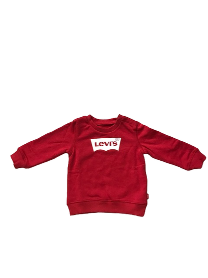 Levi's Kids Felpa Girocollo da infant Batwing 6E9079-R1R rosso bianco