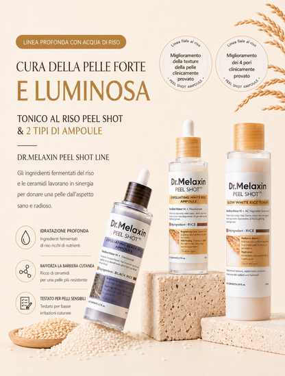DR.MELAXIN PEEL SHOT GLOW WHITE RICE TONER