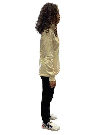 Champion Tuta da donna in cotone felpato 115769 YS014 CHA/NBK crema-nero