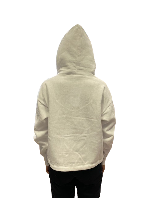 Champion Felpa con Cappuccio in cotone felpato 115389 WW001 WHT white
