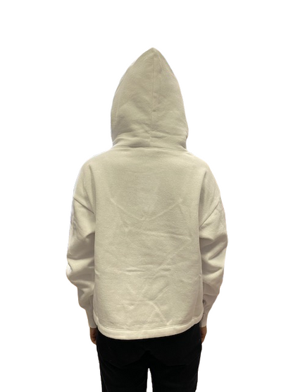 Champion Felpa con Cappuccio in cotone felpato 115389 WW001 WHT white