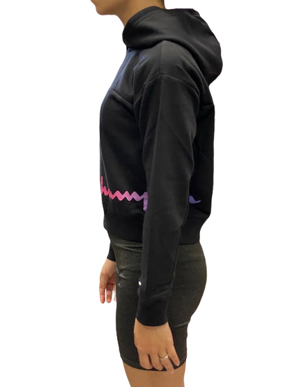 Champion Felpa da ragazza con cappuccio 404513 nero