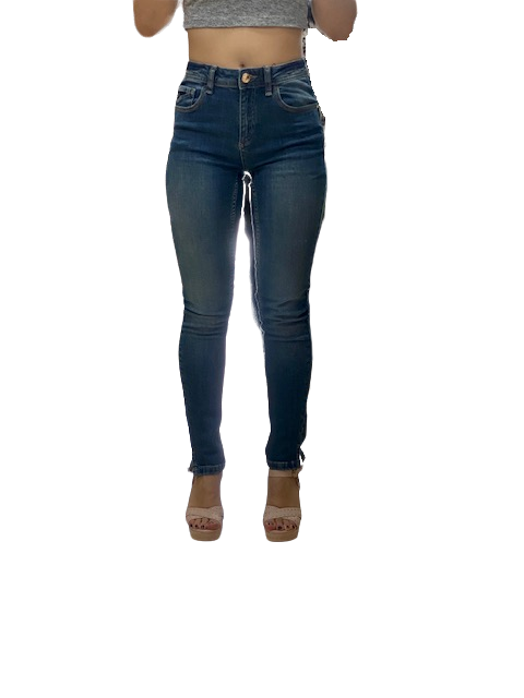 Yes Zee Pantalone Jeans donna 5 tasche jeggings P377W205 J712 super stone