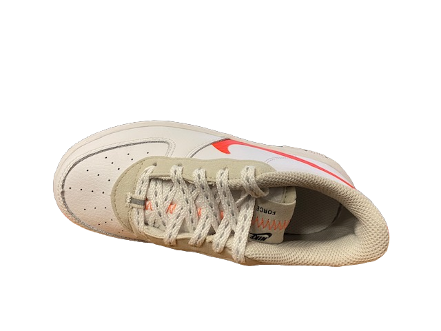 Nike Air Force  1 LV8 3 toddler snaeakers bassa da bambino CD7415 100 white-total orange