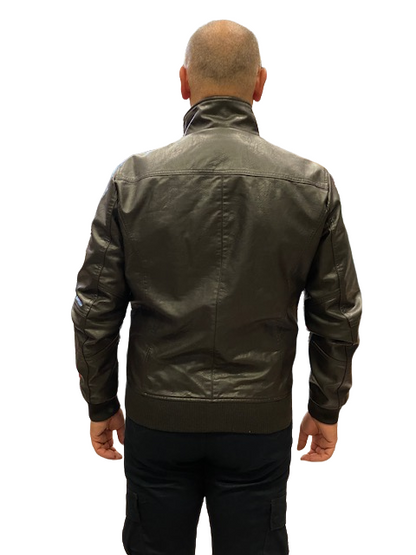 Censured Giacca da Uomo in ecopelle JMWHAMT PMA 14 marrone scuro