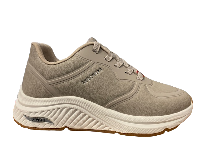 Skechers Arch Fit S-Miles Mile Makers 155570/TPE Tortora - Sneakers Donna Walking