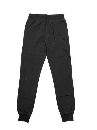 Hangar93 Pantalone in cotone garzato da ragazzo con tasche e polsino al fondo Z306J NER01 nero