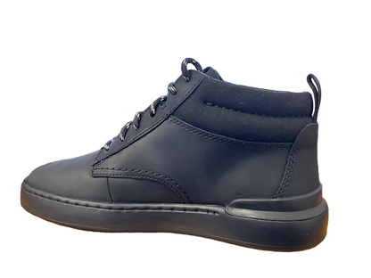 Clarks Stivale da uomo in pelle Chukka Courtlite Mid 26169129 7 nero