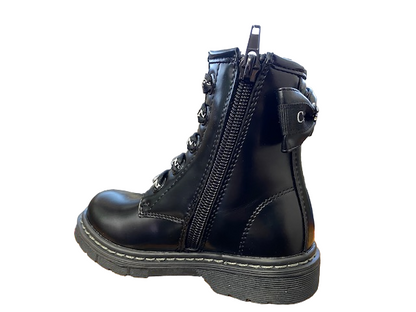 CafèNoir Anfibio da bambina con Zip interna e scritta sul laccio C-1883 1531 nero