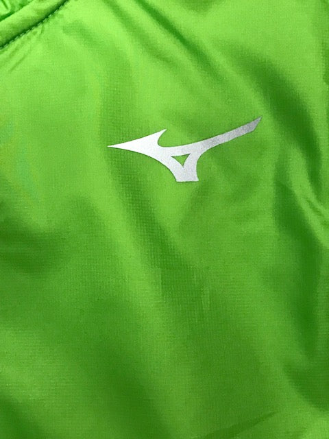 Mizuno Maglia Running Uomo Mezza Zip Verde Lime - J2GC1525 Active Hybrid Dry