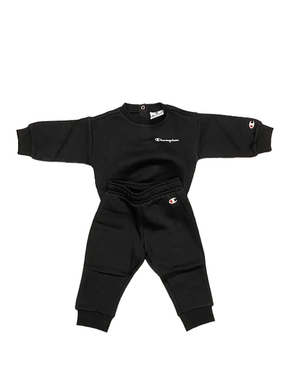 Champion Tuta infant felpa girocollo pantalone con polsino 4404504 KK001 nbk nera