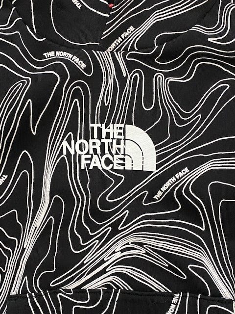 The North Face Felpa con cappuccio Junior NF0A7R1H5P61 black topographic