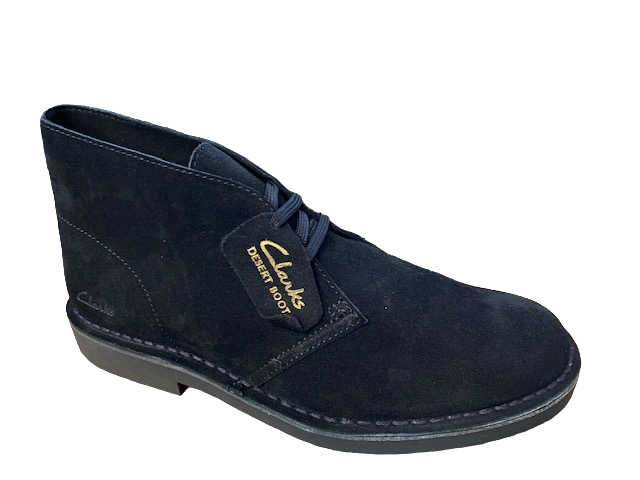 Clarks stivaletto polacchino da uomo in camoscio Desert Boot Evo 26166779 7 nero