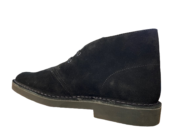 Clarks stivaletto polacchino da uomo in camoscio Desert Boot Evo 26166779 7 nero