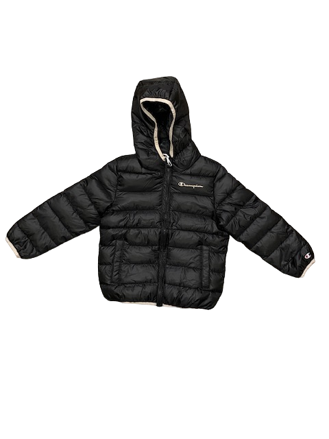 Champion Piumino con cappuccio da ragazza 306197 KK001 NBK nero rosa