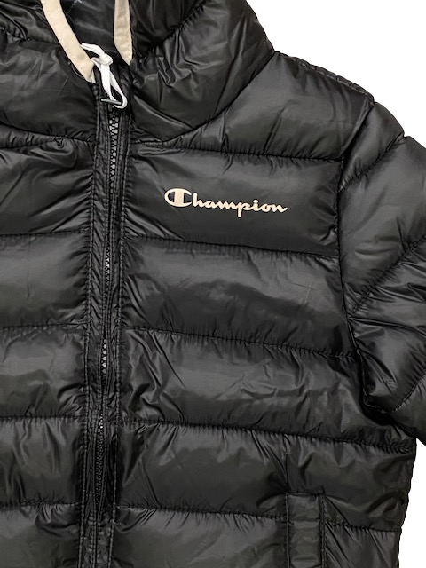 Champion Piumino con cappuccio da ragazza 306197 KK001 NBK nero rosa