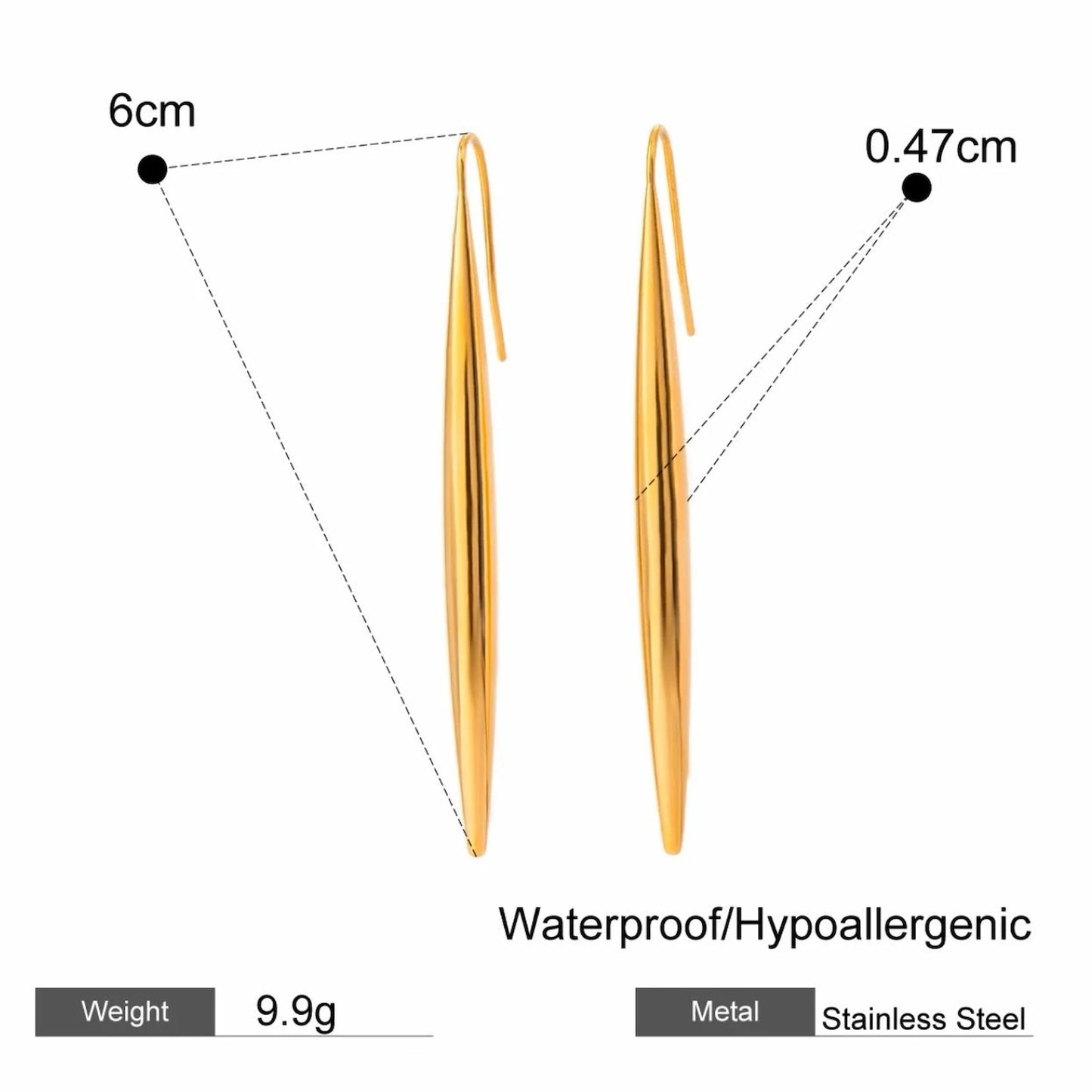 Needle Earrings