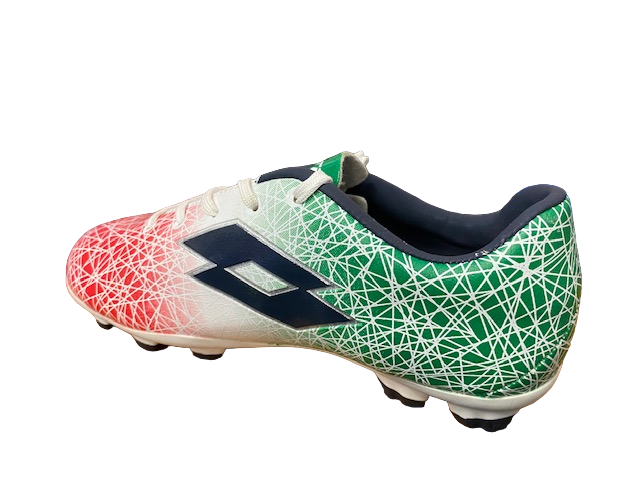 Lotto Scarpa da calcio tricolore da ragazzo LZG VIII 700 FGT S7163 white-blu avi