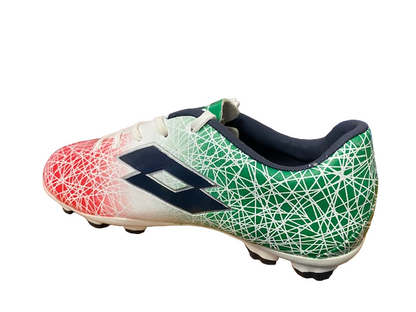 Lotto Scarpa da calcio tricolore da ragazzo LZG VIII 700 FGT S7163 white-blu avi