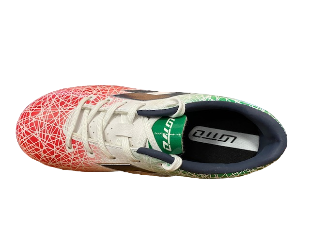 Lotto Scarpa da calcio tricolore da ragazzo LZG VIII 700 FGT S7163 white-blu avi