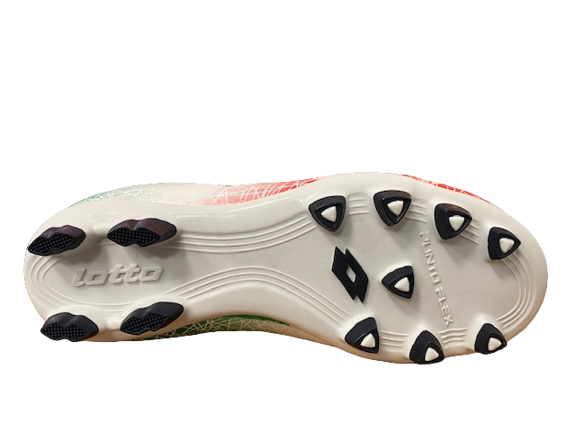 Lotto Scarpa da calcio tricolore da ragazzo LZG VIII 700 FGT S7163 white-blu avi