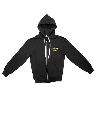 Doomsday Felpa Uomo con cerniera e cappuccio Burn Your Problems HDY0039ZBLK nero