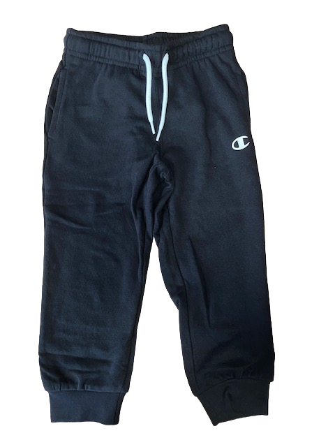 Champion Pantalone da tuta sportivo da bambino Legacy Basic Powerblend con polsino 306456 KK001 NBK nero
