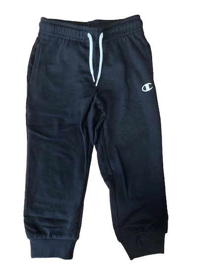 Champion Pantalone da tuta sportivo da bambino Legacy Basic Powerblend con polsino 306456 KK001 NBK nero