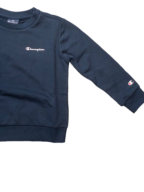 Champion Felpa Girocollo da ragazzo Legacy American Classics-Ultra Light Powerblend Logo Small 306291 BS501 NNY blu