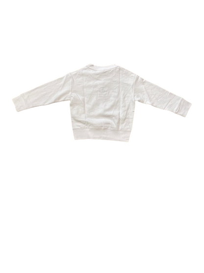 Champion felpa girocollo da ragazza Legacy C-Color Powerblend 404666 WW001 bianco