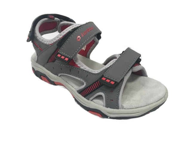 Lotto  Laos II JR CL sandalo da bimbo N1573 asph-gray-sc-red