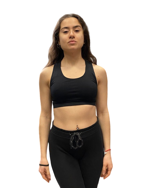 Champion bi-pack Top sportivo seamless Legacy Bra U13489 PF014 nero-arancio donna