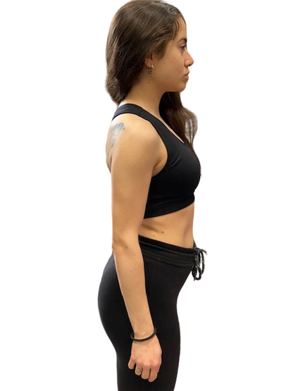 Champion bi-pack Top sportivo seamless Legacy Bra U13489 PF014 nero-arancio donna