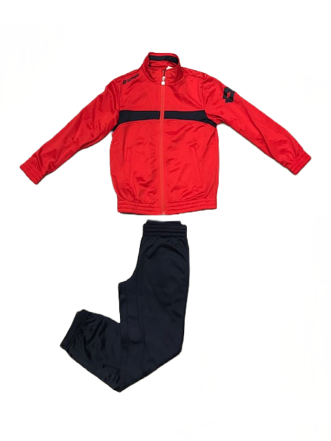 Lotto Tuta sportiva da ragazzo Omega PL cuff  Q8560 rosso-blu