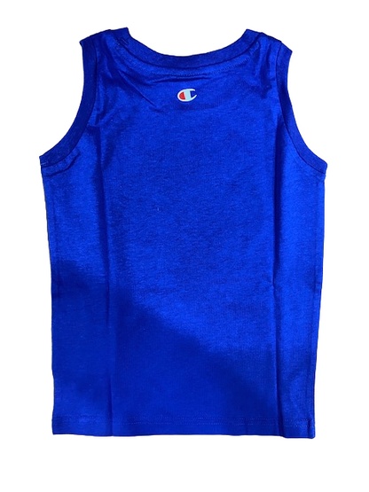 Champion completino da ragazzo Legacy Graphic Canotta + Bermuda 306318 BS071 ETR bluette-navy
