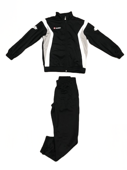 Lotto tuta sportiva da ragazzo Suit stars PL cuff JR M5262 black-white-putty