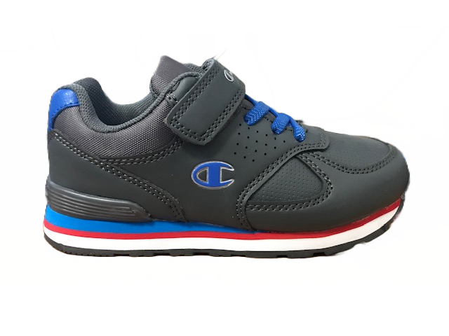 Champion scarpa sneakers da bambino con laccio elastico e velcro  Low Cut Erin S31370-F18-ES017 grigio