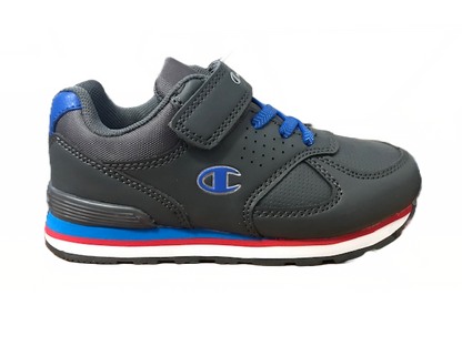 Champion scarpa sneakers da bambino con laccio elastico e velcro  Low Cut Erin S31370-F18-ES017 grigio