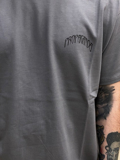Propaganda Men's Short Sleeve T-Shirt Triangle Gorilla PRTS713-40 Grey