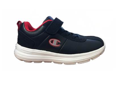 Champion scarpa da ginnastica da bambino in pelle con strappo Low Cut Cody S31348-F18-BS501 blu