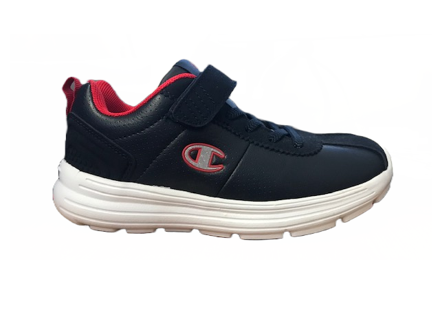 Champion Low Cut Shoe Cody PU B GS scarpa sneakers da bambino in pelle con strappo S31347-F18-BS501 navy