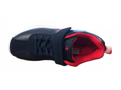 Champion Low Cut Shoe Cody PU B GS scarpa sneakers da bambino in pelle con strappo S31347-F18-BS501 navy