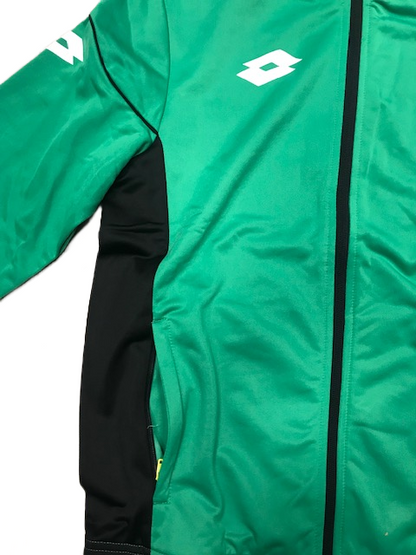 Lotto Tuta sportiva da ragazzo Suit Stars EVO PL RIB R9755 verde-nero