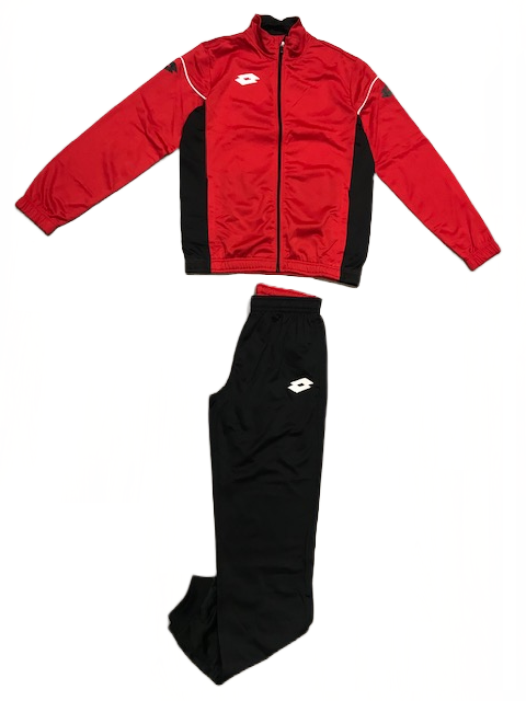 Lotto Tuta Sportiva da ragazzo Suit stars EVO PL RIB JR S2970 flame-black