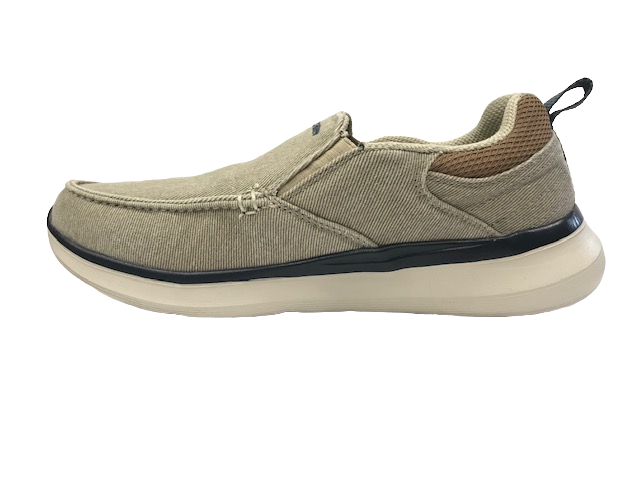 Skechers Delson 2.0 Larwin Sneakers Uomo Sabbia Memory Foam - 210025-SND