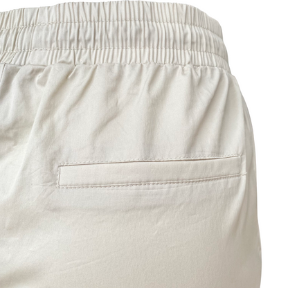 Griffai pantalone da donna in tessuto tecnico con elastico e laccio in vita DGP6306 beige