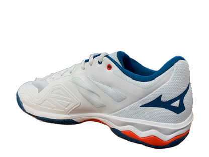 Mizuno Scarpe Tennis Uomo Wave Exceed Light AC Bianco Rosso Blu - 61GA221830
