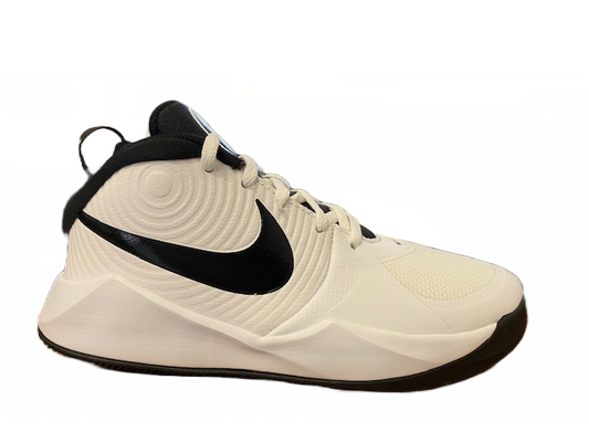 Nike scarpa da pallacanestro da ragazzi Team Hustle 9 AQ4224 100 bianco nero