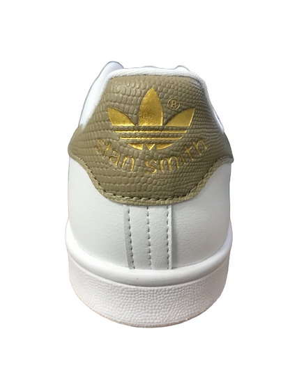 Adidas Originals Stan Smith W sneakers basse da donna GV7584  Primegreen cloud white-hemp-gold metallic