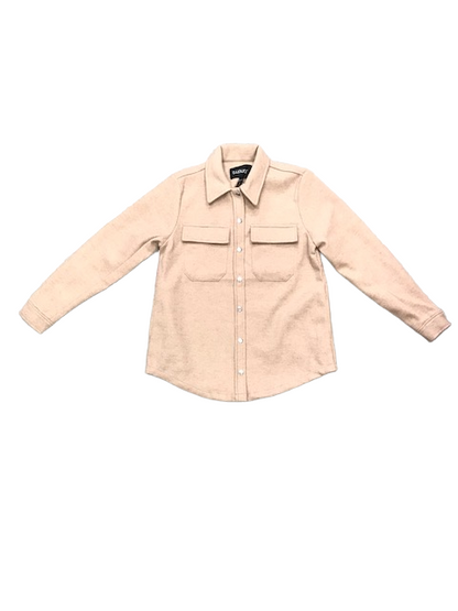 b.young giacca da donna in panno Byadana Shirt 20810134 1407081 Cement Melang